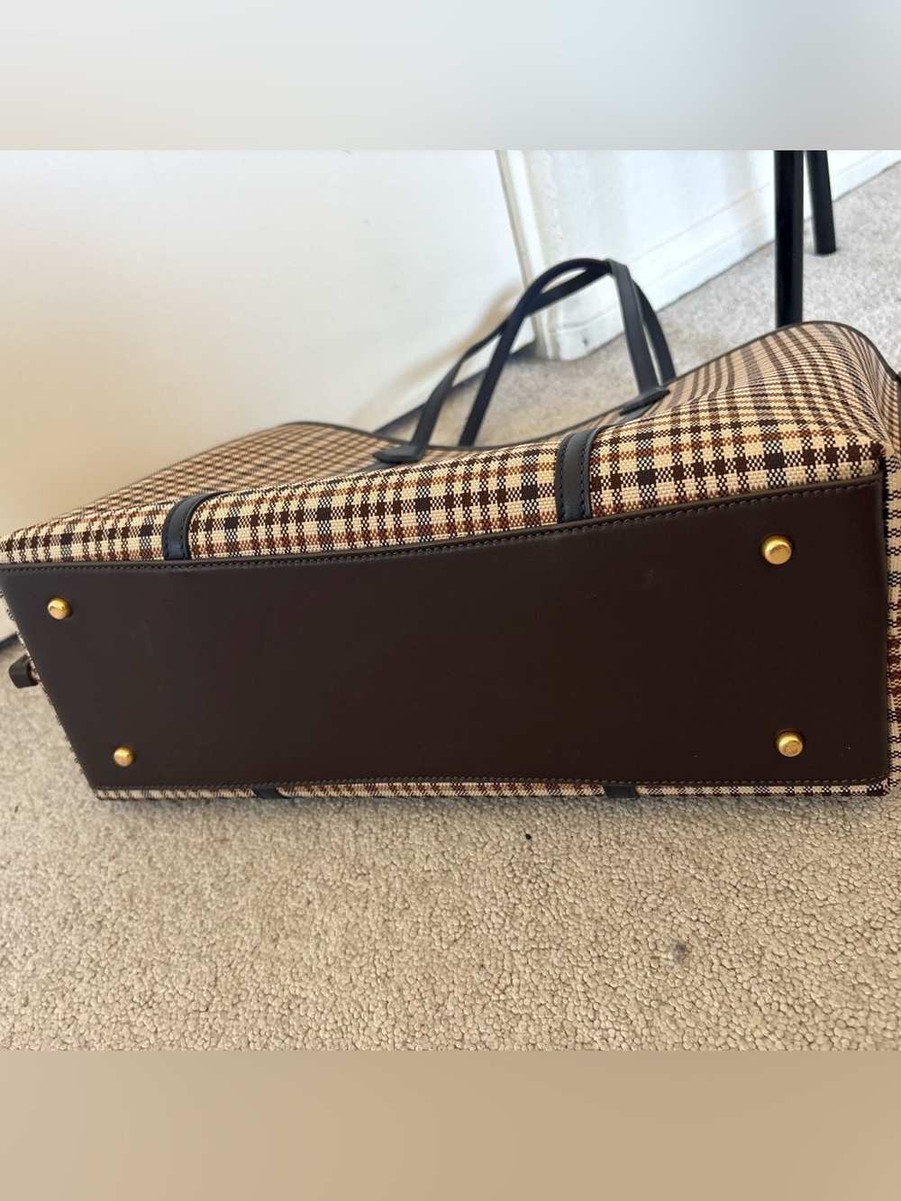 Tory Burch Perry plaid tote - Picture 5 of 5